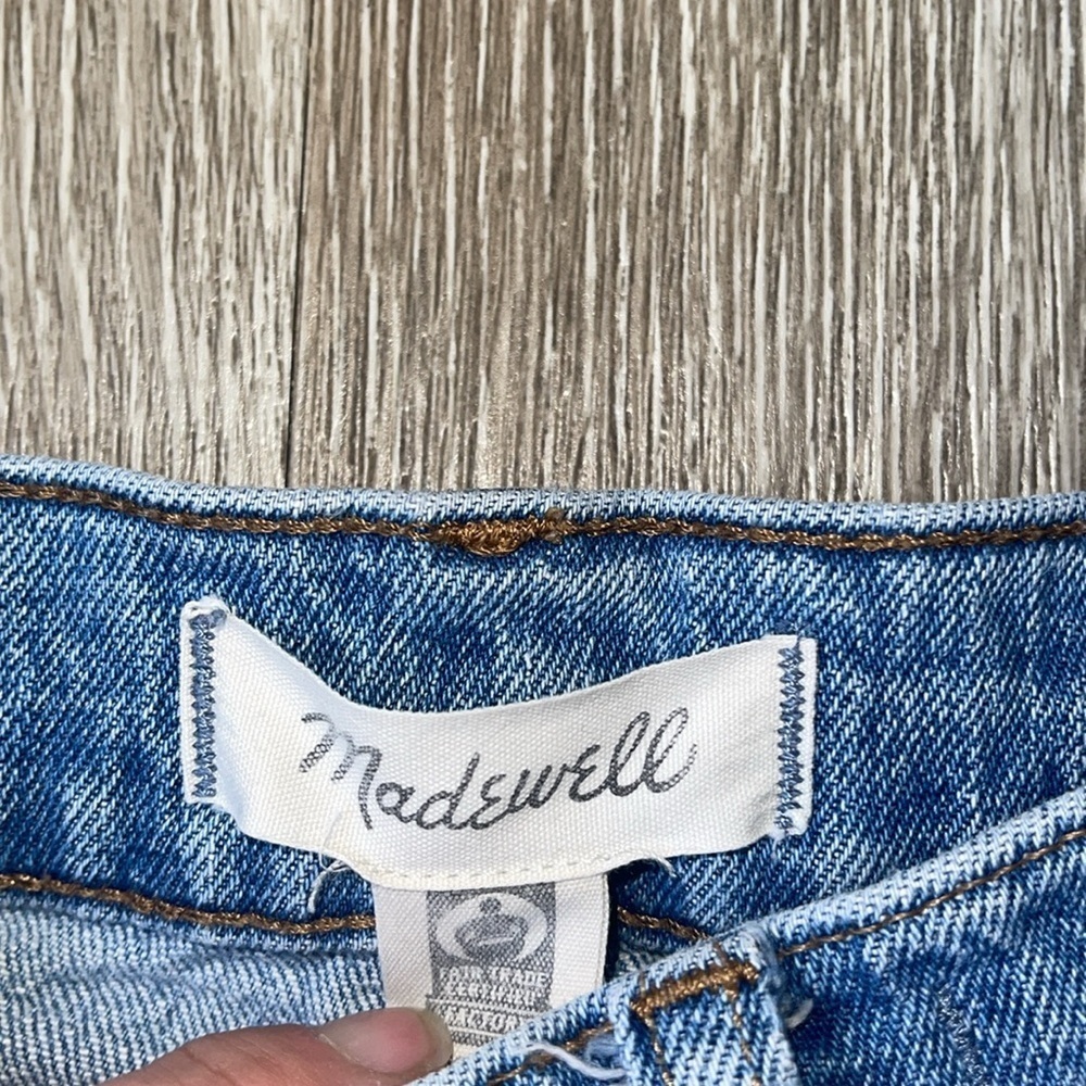 Madewell the perfect vintage Jean denim size 24 petite frayed hem straight leg - Picture 3 of 10
